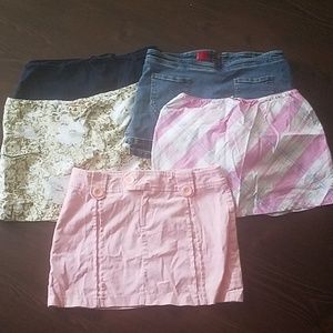 Juniors mini skirt/skirt lot 2 size S 3 are size 7